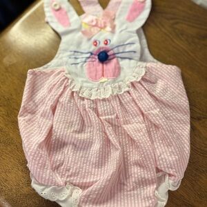 Vintage 80’s baby girl goodlad romper 6-9months